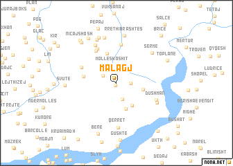 map of Malagj