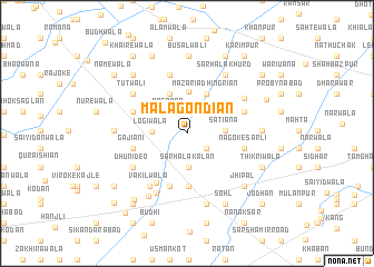 map of Māla Gondiān