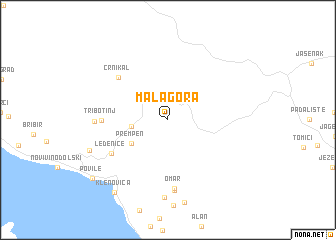 map of (( Mala Gora ))