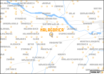 map of Mala Gorica