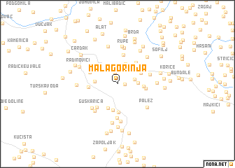 map of Mala Gorinja