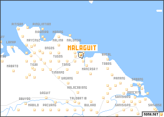 map of Malaguit