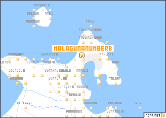 map of Malaguna Number 1