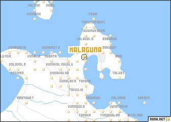 map of Malaguna