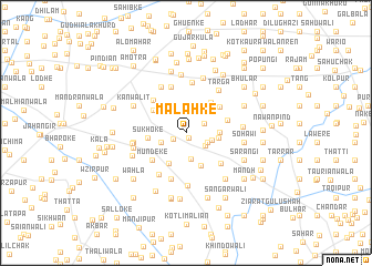 map of Malahke