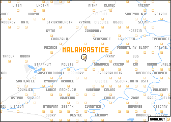 map of Malá Hraštice