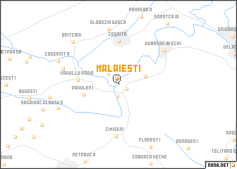 map of Mălăieşti