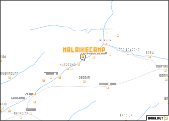 map of Malaike Camp