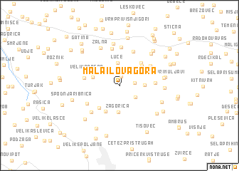 map of Mala Ilova Gora