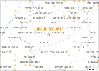 map of Malaincourt