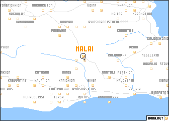 map of Málai