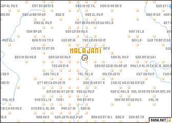 map of Malājāni