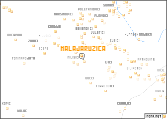 map of Mala Jaružica