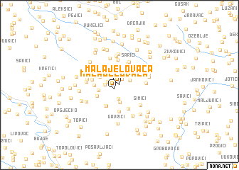 map of Mala Jelovača