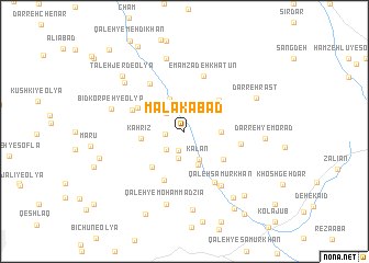 map of Malakābād