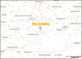 map of Malakābād