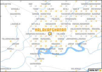 map of Malak Afghānān