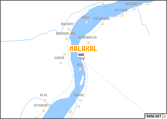 map of Malakāl