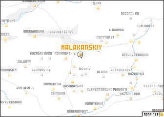 map of Malakanskiy