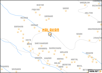 map of Malākān