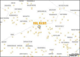 map of Malakān