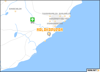 map of Malakāpuram