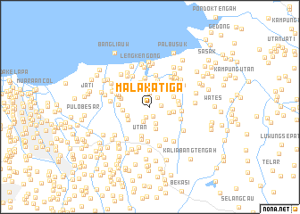 map of Malaka Tiga