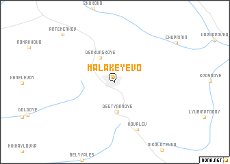 map of Malakeyevo