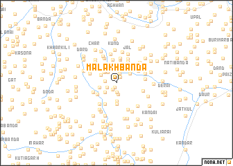 map of Malakh Bānda