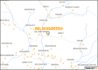 map of Malakhdarreh