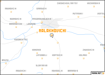 map of Malakhovichi