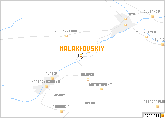 map of Malakhovskiy