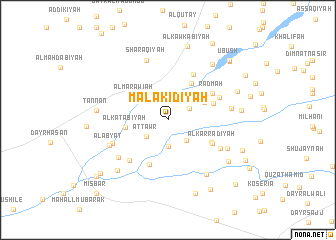 map of Malākidīyah