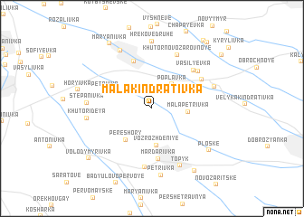 map of Mala Kindrativka