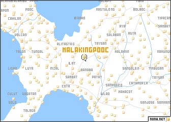 map of Malakingpooc