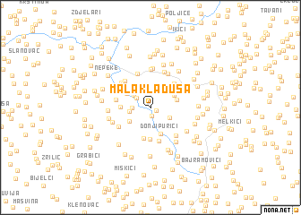 map of Mala Kladuša