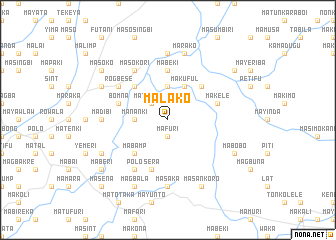 map of Malako