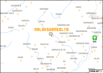 map of Malakshān-e ‘Olyā