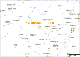 map of Malakshān-e Soflá