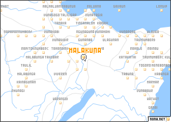 map of Malakuna