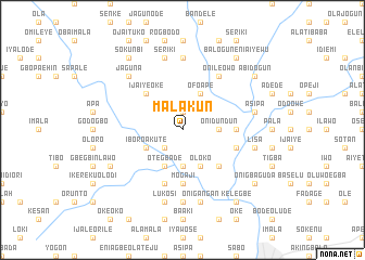 map of Malakun