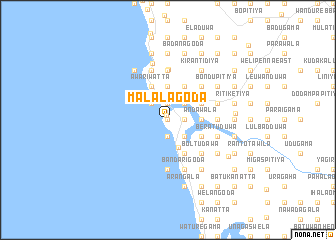 map of Malalagoda