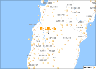 map of Malalag