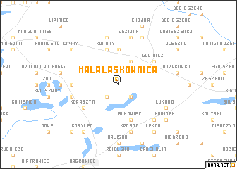 map of Mała Laskownica