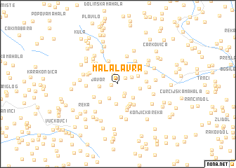 map of Mala Lavra