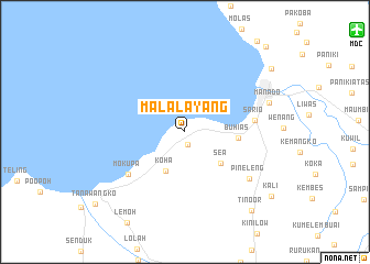 map of Malalayang