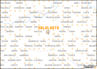 map of Malá Lhota