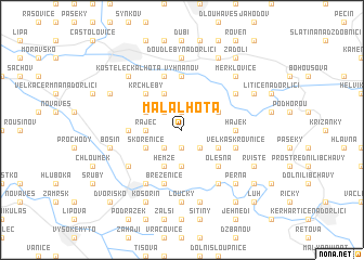 map of Malá Lhota