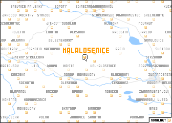 map of Malá Losenice