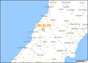 map of Malalos